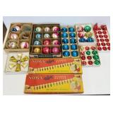 Group of vintage, etc. glass Christmas ornaments