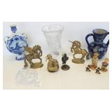 Group including 14" cut Cornucopia vase, Hummel,