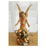 Anri signed Bachlechner guardian angel figure 12"