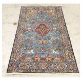 Finely woven handmade Oriental rug with