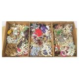 Large group of costume & bead jewelry