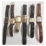 6 assorted wristwatches incl. Gruen,