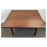 Jens Risom modern walnut floating top 32"