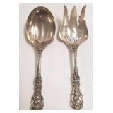 2 large sterling Francis I serving pieces-