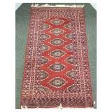 Handmade Oriental rug approx 3