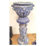 Flemish jardiniere & pedestal- approx. 43" tall