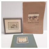 Signed Breckenridge (MN artist) etching, Frank