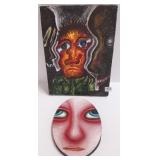 2 Marcel Flisiuk unframed paintings on canvas