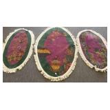 3 vintage Chinese handmade rugs