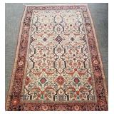 Antique handmade Oriental rug approx 4 1/2