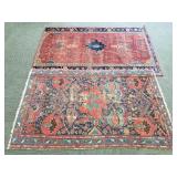 2 antique handmade Oriental rugs 4