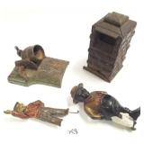 Cast iron mechanical artillery bank & 5 1/2"