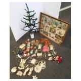 Approx 30" tall vintage feather tree (as seen),