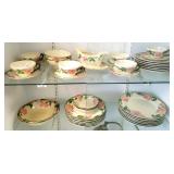 Group of Franciscan Desert Rose dinnerware