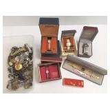 Group of watches, watch parts, some in bxs. etc