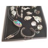 Group of jewelry incl. sterling, turquoise, etc