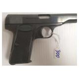Browning 9mm semi-auto pistol with case