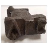 Antique iron log stamp hammer head
