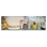 Group of Moorcroft, Swarovski, glass & bunny, etc