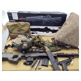 Large group air guns, radar screen, accessories