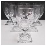 6 rare William Yeoward goblets with lemon