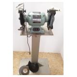 Delta bench grinder on iron stand