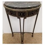 Antique Edgar Brandt style metal console table-