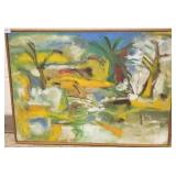 Framed John Beauchamp oil on canvas 20"x 28"