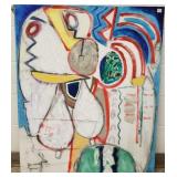 Unframed John Beauchamp oil on canvas 33"x 41"