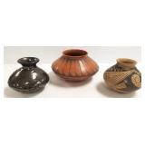 3 signed Silvera Southwest pots