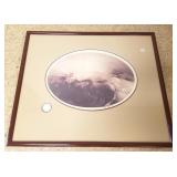 Framed Icart print- oval- 14" x 20"