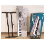 2 Casio keyboards & a stand
