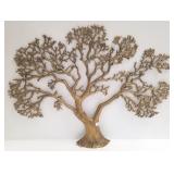 Mid Century brass wall plaque