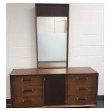 Mid Century 6 drawer chest/buffet wtih mirror