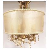 Ornate chandelier with crystals