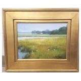 Framed signed oil on canvas- 12" x 16"