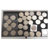 31 assorted U.S. silver dollars