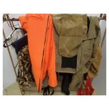 Group of hunting pants, jacket, etc.
