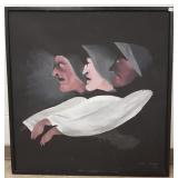 Framed signed Fuseli Gehan 1975 approx. 3