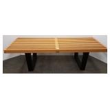 Mid century slat low table/bench