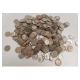 Group of approx. 370 silver quarters