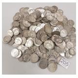 Group of approx. 350 assorted U.S. silver quarters