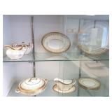 Small group of Aynsley gold dowrie china