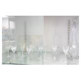 12 St. Louis liqueurs & 2 decanters