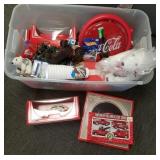 Group of Coca Cola collectibles- die cast, etc.