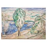 John Beauchamp unframed oil on canvas-unsigned-