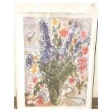 Unframed Chagall print- 25" x 34"
