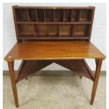 Mahogany writing table with pigeon holes
