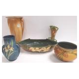 5 piece Roseville, etc. pottery