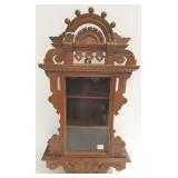 Victorian wall curio cabinet